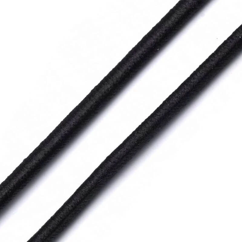 Round rubber Ø1.5-8mm - black