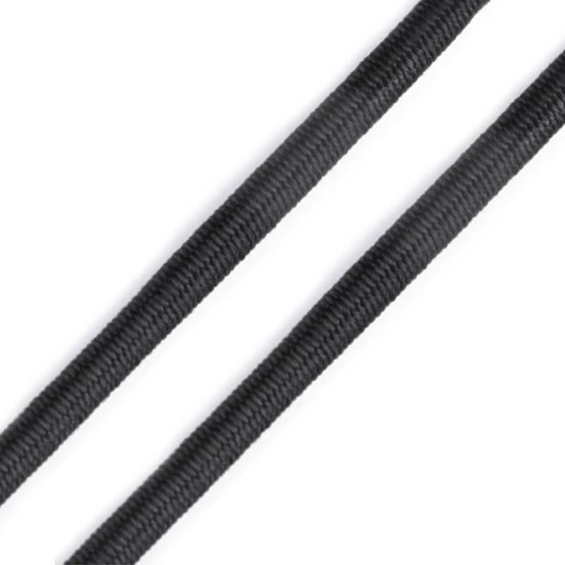 Round rubber Ø1.5-8mm - black