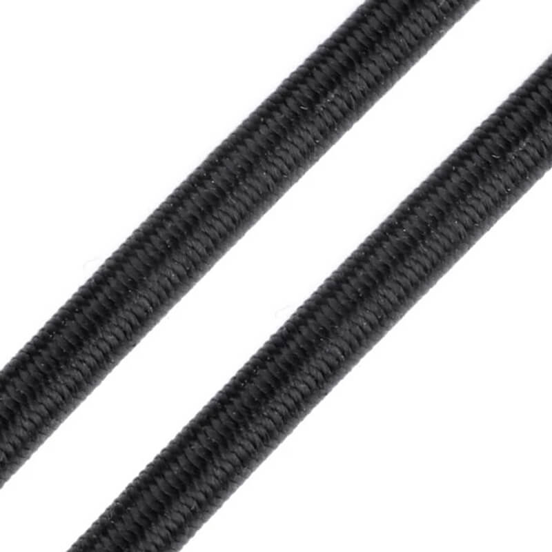 Round rubber Ø1.5-8mm - black