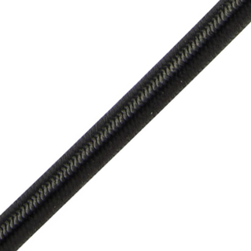 Round rubber Ø1.5-8mm - black