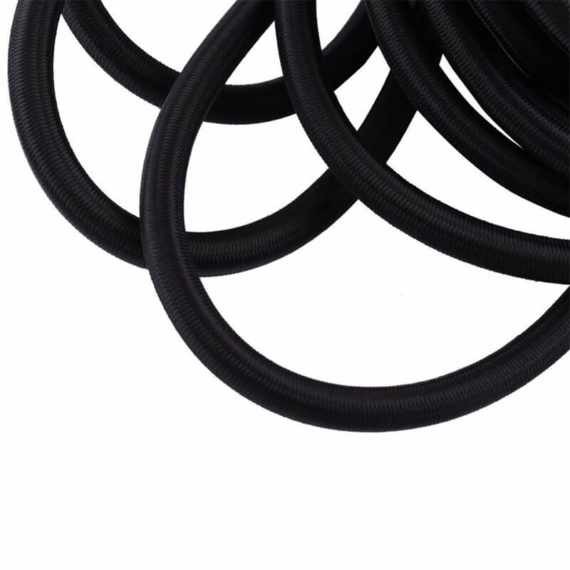 Round rubber Ø1.5-8mm - black
