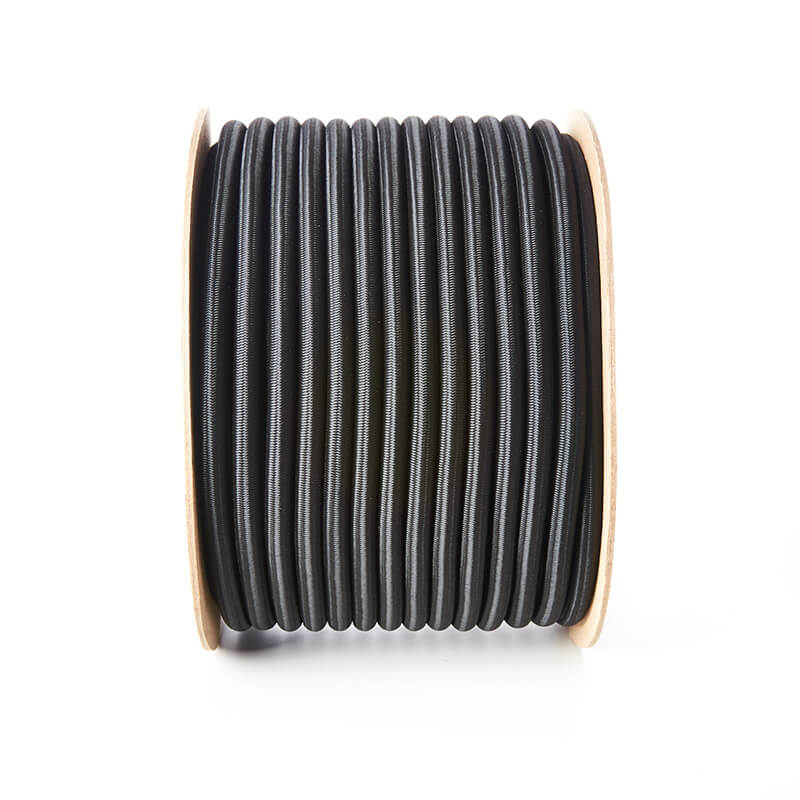 Round rubber Ø1.5-8mm - black