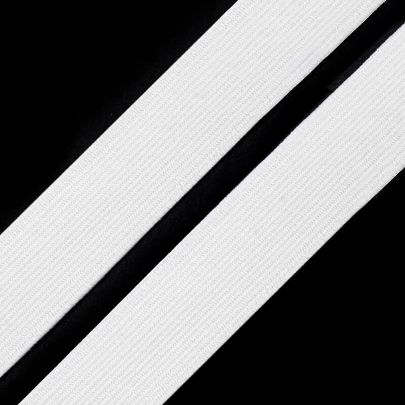 Flat rubber band 0.3-10cm – white