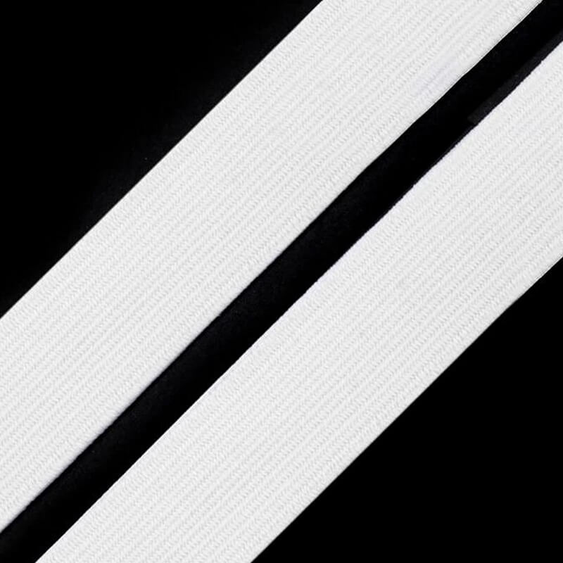 Flat rubber band 0.3-10cm – white