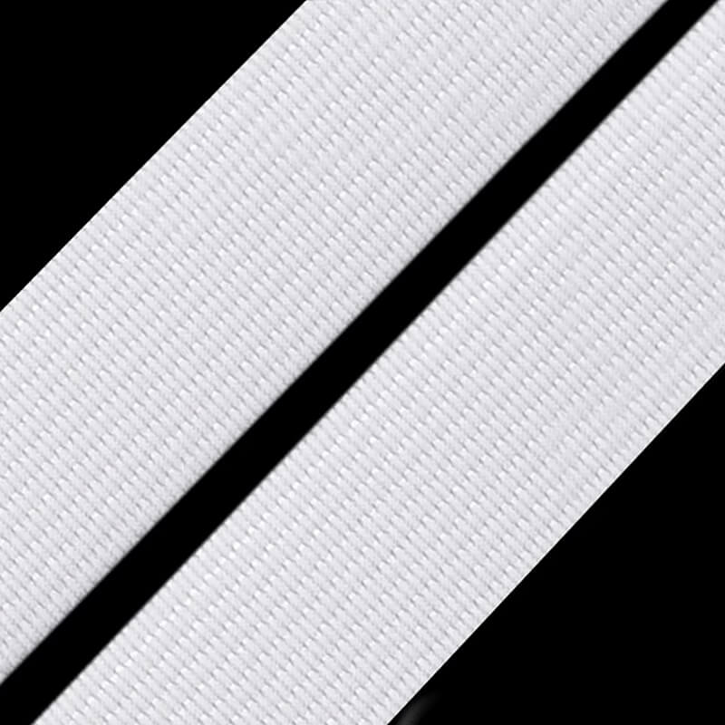 Flat rubber band 0.3-10cm – white