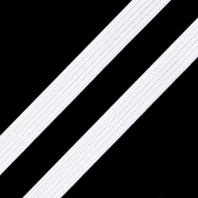 Flat rubber band 0.3-10cm – white