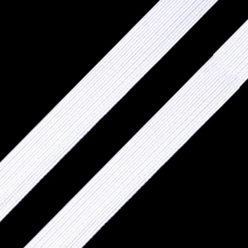 Flat rubber band 0.3-10cm – white