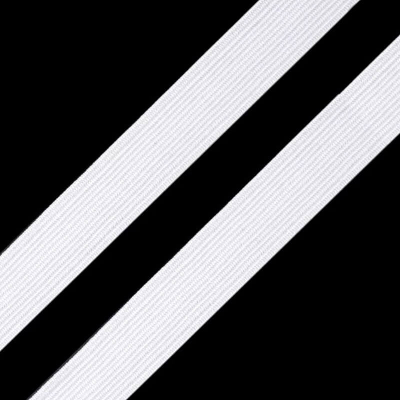 Flat rubber band 0.3-10cm – white