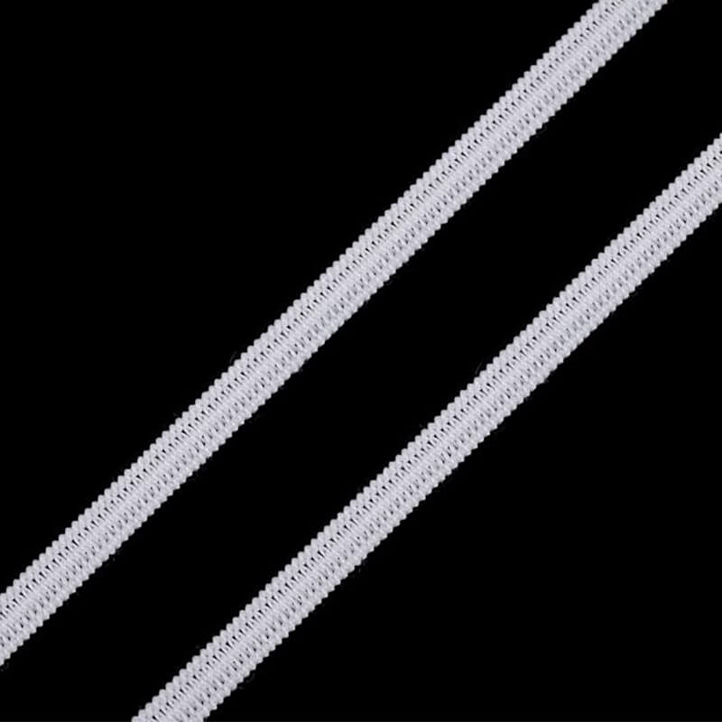 Flat rubber band 0.3-10cm – white