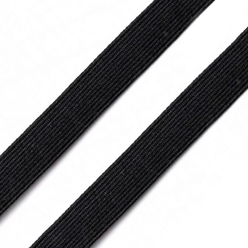 Plakana gumija 0,3-10cm – melna