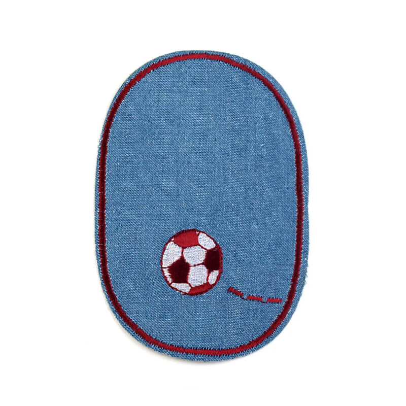 Denim patch - iron-on - with ball 390558