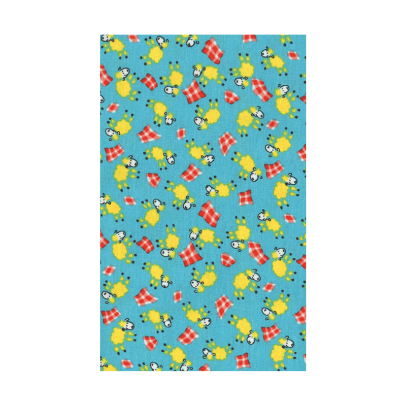 Cotton fabric patches 7.8x5cm | 10pcs. - various patterns