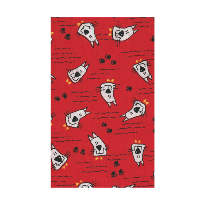 Cotton fabric patches 7.8x5cm | 10pcs. - various patterns