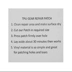 Self-adhesive vinyl patch 7x7cm - transparent