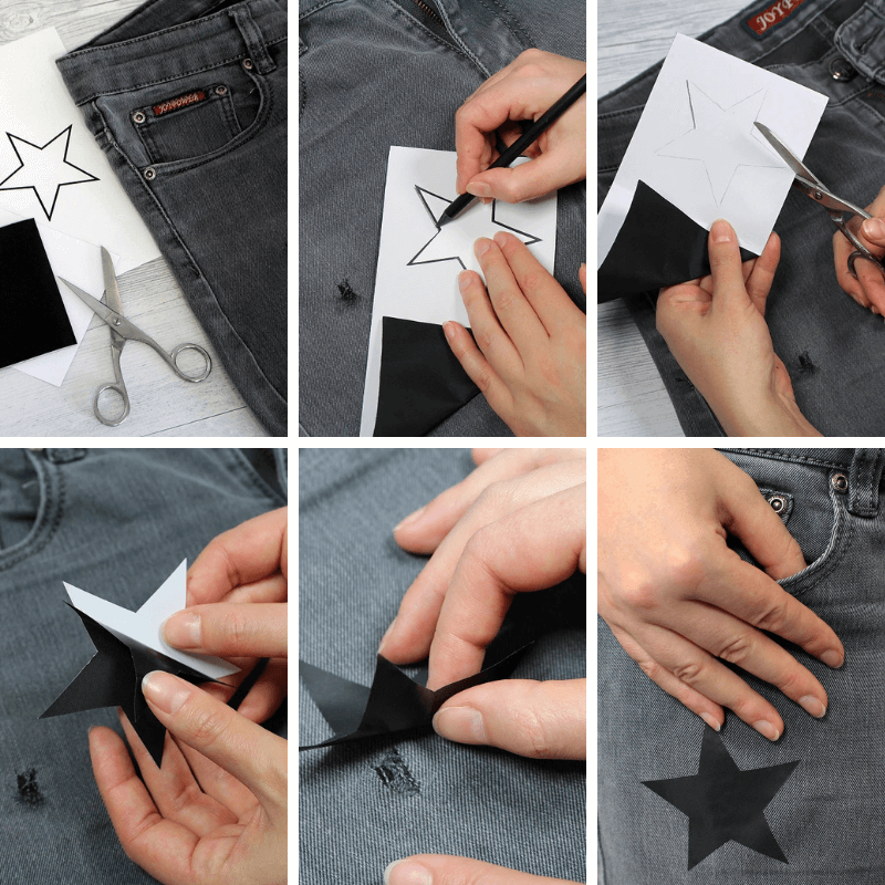 Self-adhesive nylon patch 10x20cm