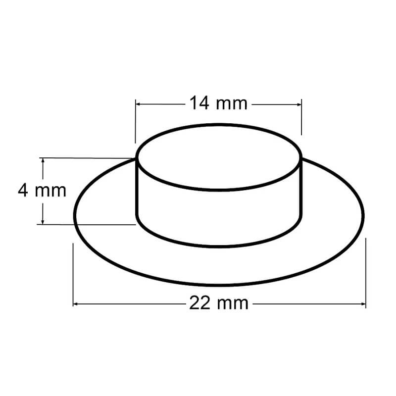 Push-in rings / Luvers Ø22mm - nickel