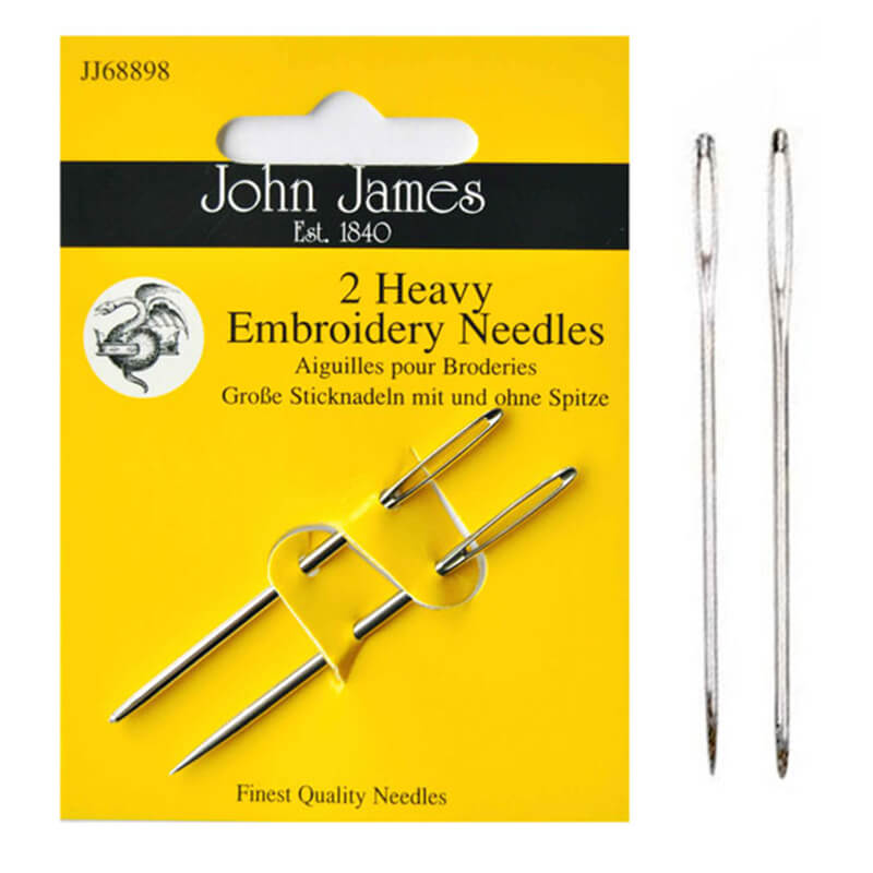 John James 2 Heavy Embroidery izšūšanas adatas