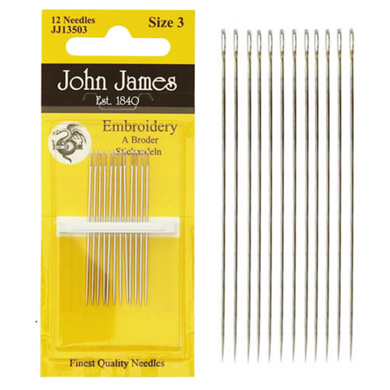 JOHN JAMES EMBROIDERY embroidery needles