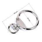 Metal carabiner 10mm - nickel 630495