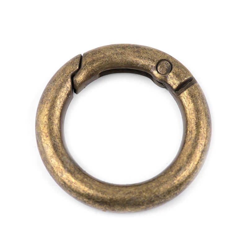 Round metal carabiner Ø18mm