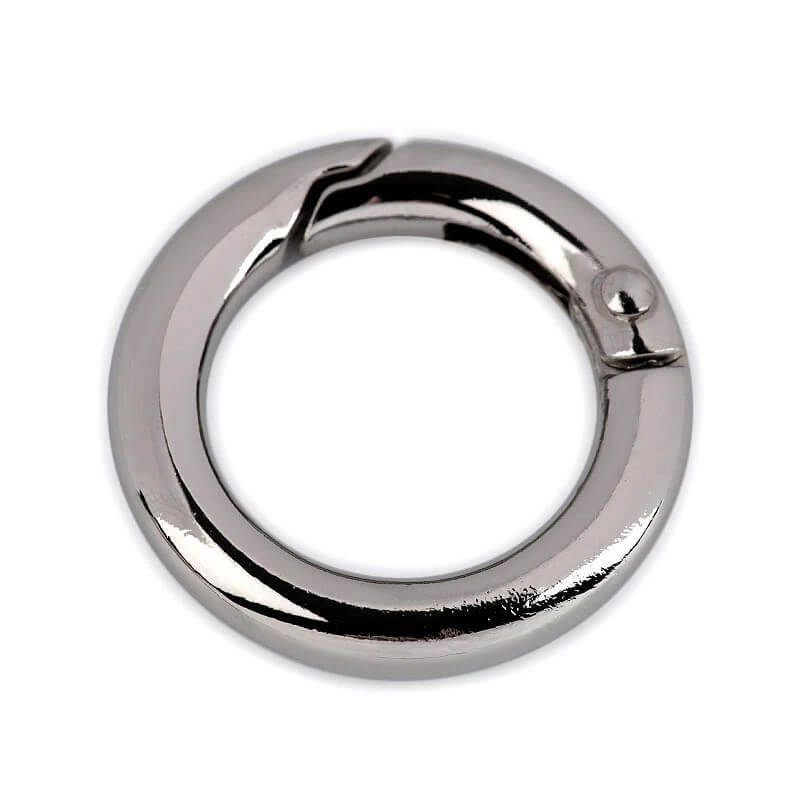 Round metal carabiner Ø18mm