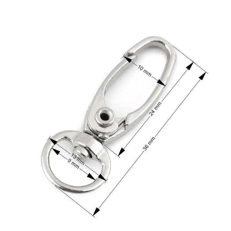 Metal carabiner 9mm