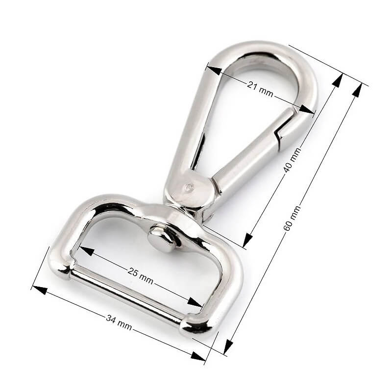 Metal carabiner 25mm 750947