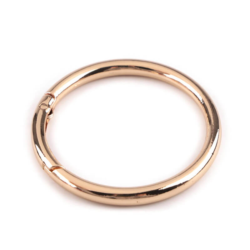 Round metal carabiner Ø50mm