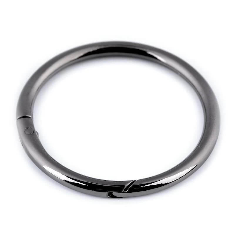 Round metal carabiner Ø50mm