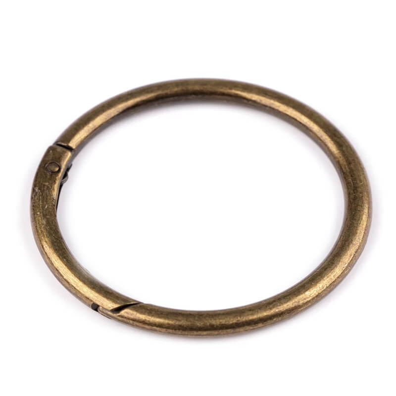 Round metal carabiner Ø50mm