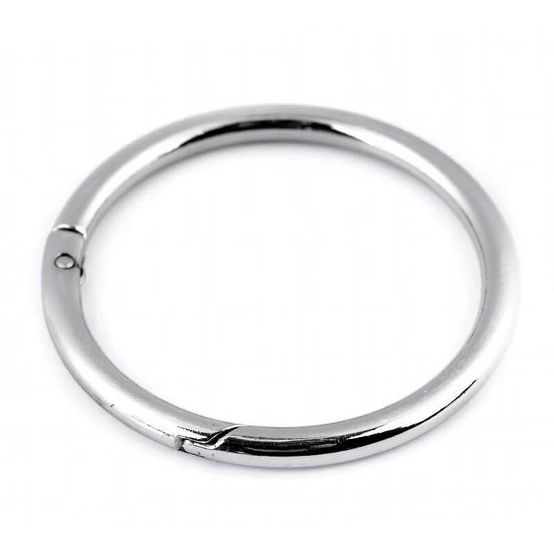 Round metal carabiner Ø50mm