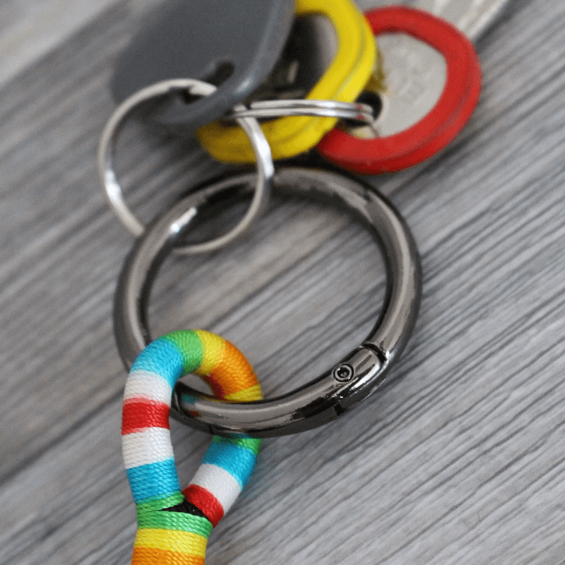 Round metal carabiner Ø50mm