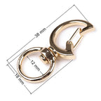 Decorative metal carabiner – crescent moon 890250