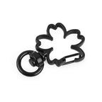 Decorative metal carabiner - clover leaf 890465