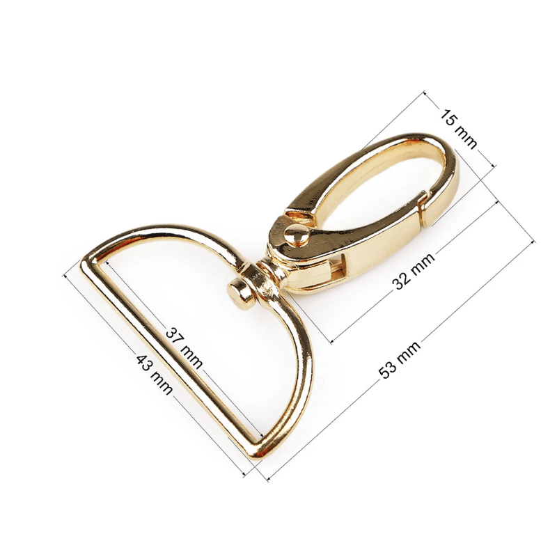Metal carabiner 37mm 890657