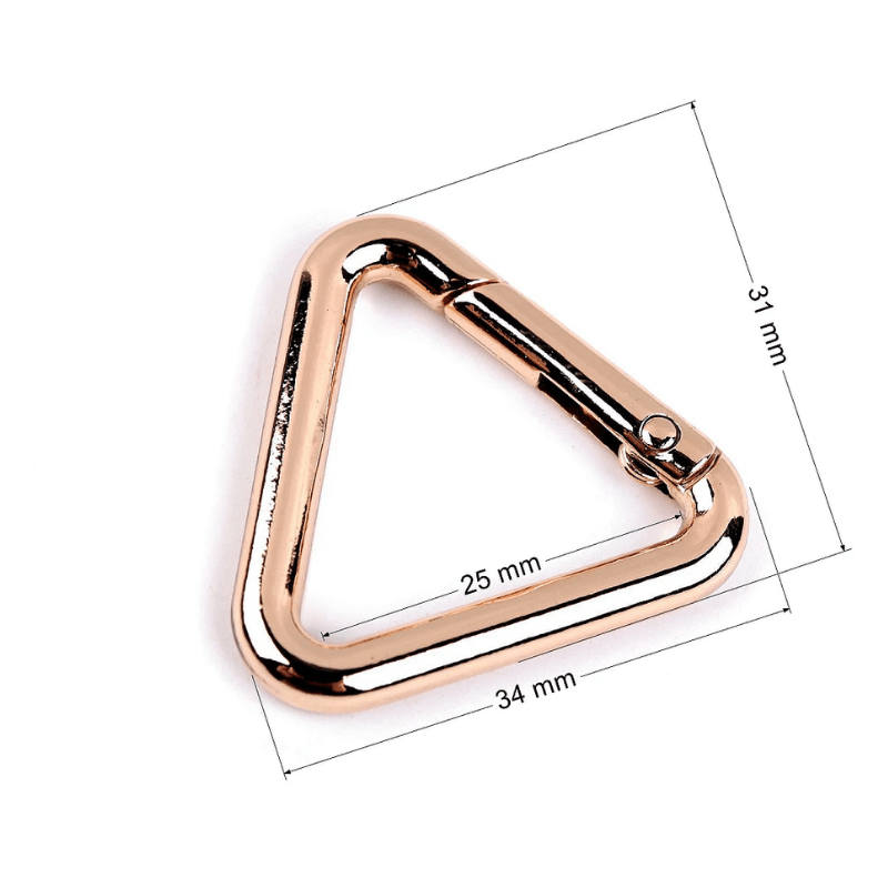 Triangular carabiner 25mm