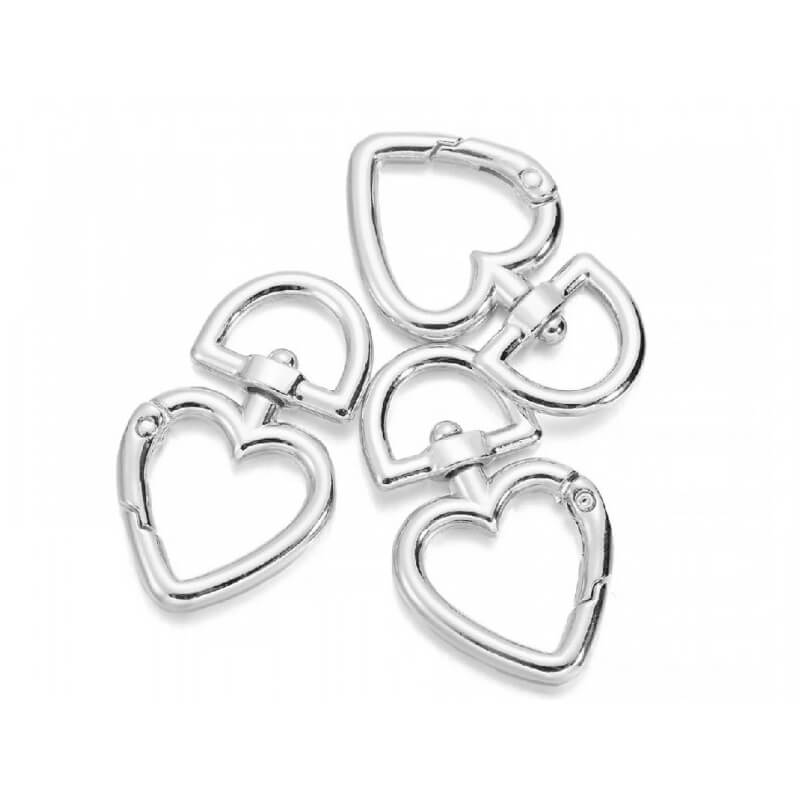 Metal carabiner - heart