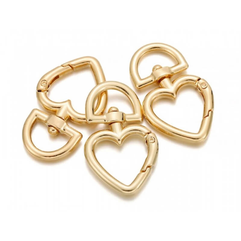 Metal carabiner - heart