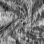 Mākslīgās kažokādas audums 160cm | 290g/m² - 2 pelēks, mistrains