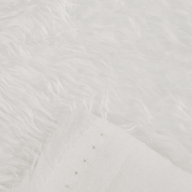 Mākslīgās kažokādas audums 160cm | 350g/m² - 1 balts