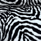 Mākslīgās kažokādas audums 150cm - zebra