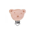 Wooden pacifier clips