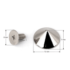 Skrūvējama metāla kniede 13x7mm