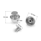 Skrūvējama metāla kniede 12x10mm