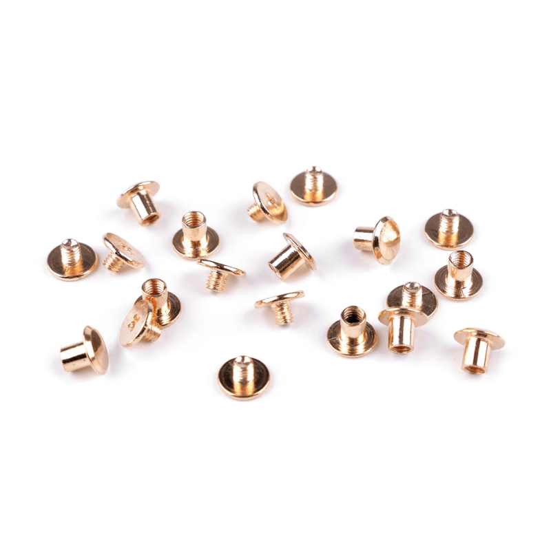 Screw-on metal stud 10x8.7mm