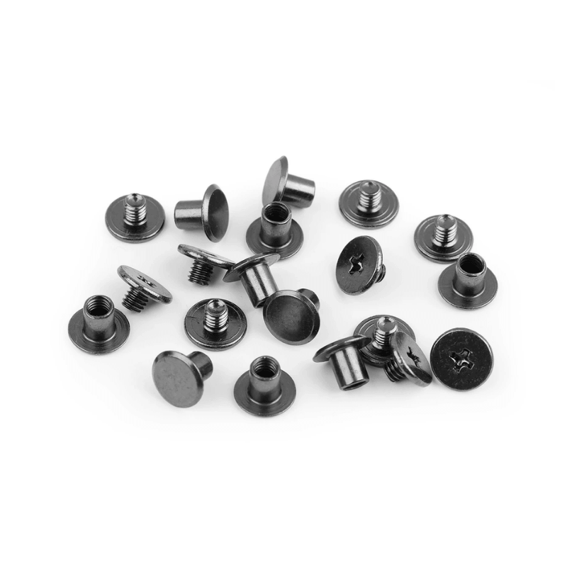 Screw-on metal stud 10x8.7mm