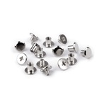 Screw-on metal stud 10x8.7mm