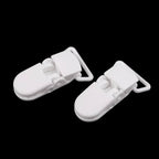 Plastic clip for pacifiers