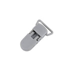 Plastic clip for pacifiers