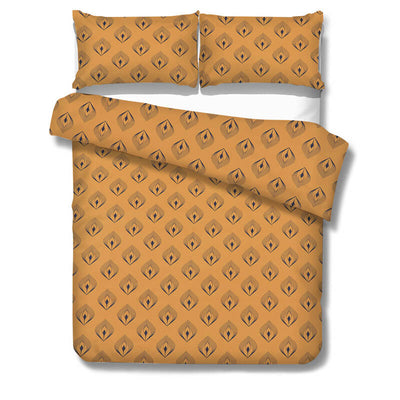 100% kokvilnas audums 220cm | 147g/m² – oranžs ar rakstu